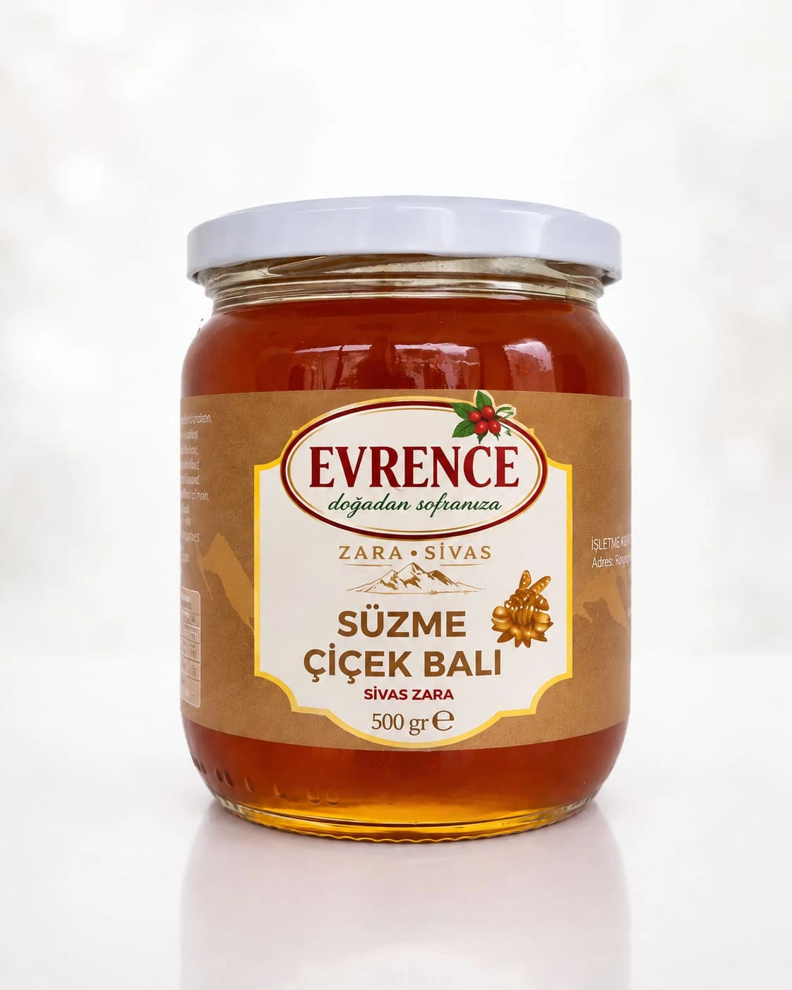 Süzme Çiçek Balı 500 gr — Sivas Zara Kösedağ doğal ürünü